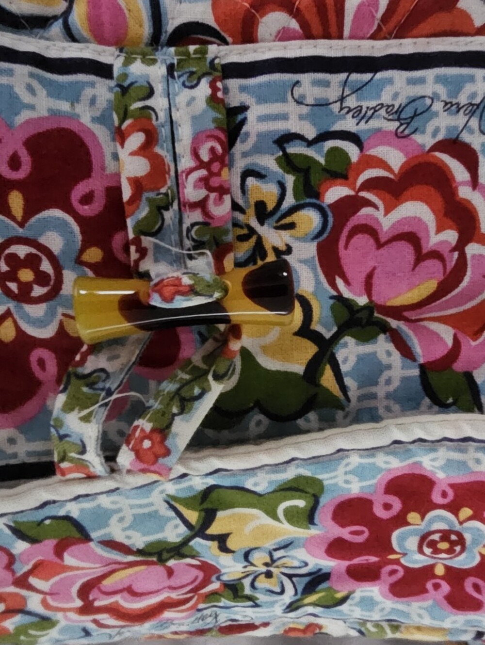 Vera Bradley Hope Garden Tote Bag Vintage Made USA Retired Floral Quilted Bag - Picture 10 of 16